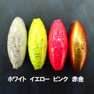 オリジナル 集魚ナツメオモリ(ラメ降り) 10号